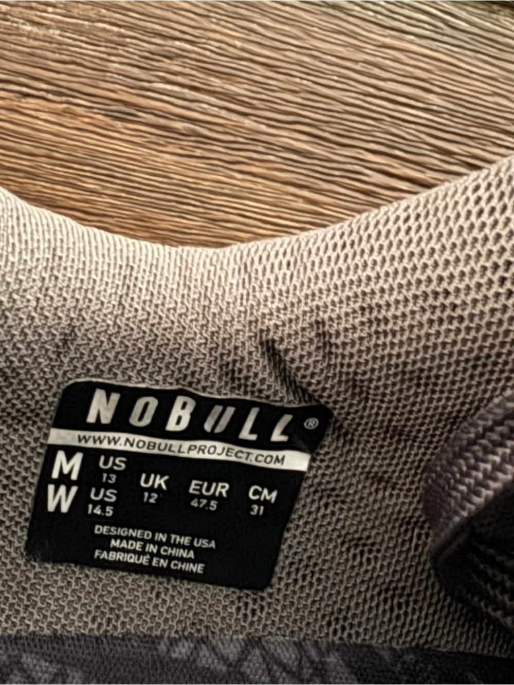 NOBULL Men's Grey Knit Training Shoes - Picture 3 of 4